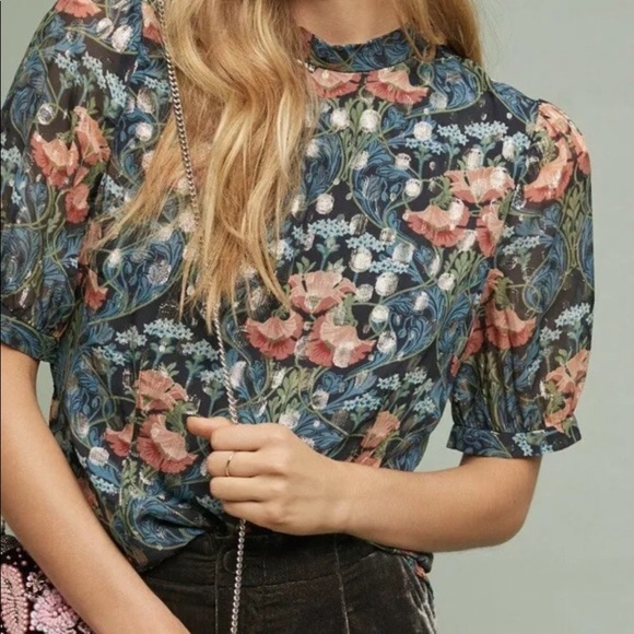 Anthropologie Tops - Anthropologie Meadow Rue Basilique Top